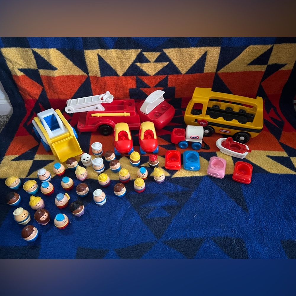 Vintage Little Tikes Little People lot